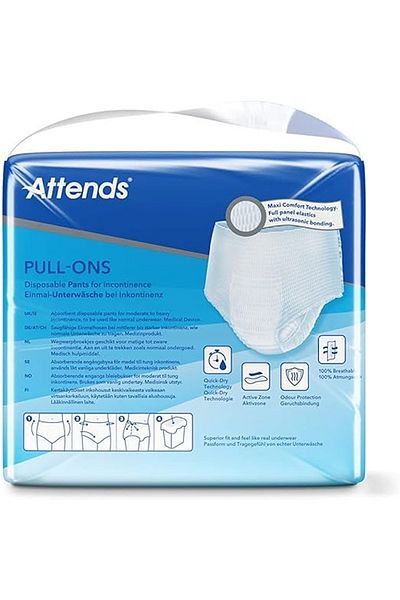 attends Pull-Ons 6 XXS, Disposable Pants For Incontinence - Pack Of 21