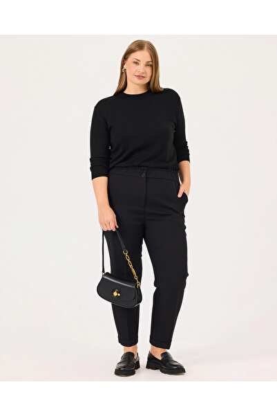 Gala-Xi Pantaloni cu talie mare, cu șnur, până la gleznă