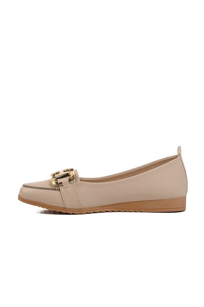 AYAKMOD Beige Lightweight Women's Ballerinas 209102   Z