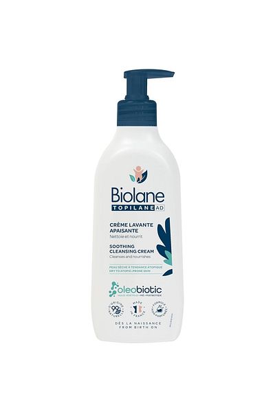 Biolane Topilane Ad Soothing Cleansing Cream For Baby For Dry To Atopic- Prone Skin | 350 Ml