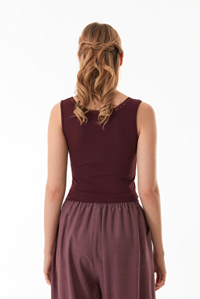 Fulla Moda Ribbed Lace Bodysuit