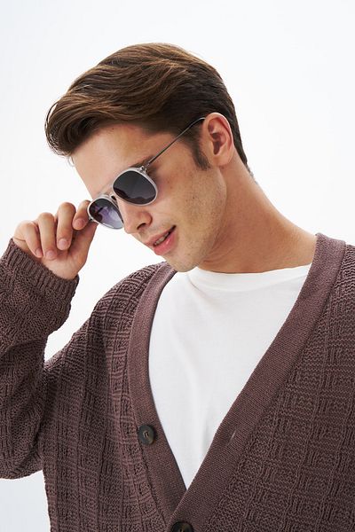 EYE OF HORUS Eoh1024 C124 Matte Transparent Unisex Sunglasses