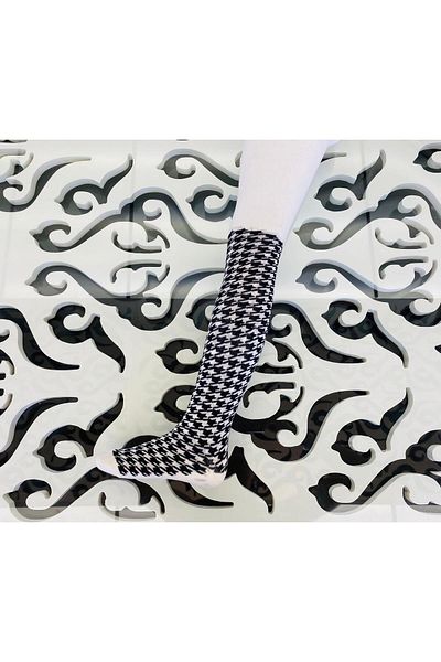Hilal Akıncı Kids Houndstooth Patterned Pantyhose