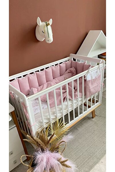 Jaju Baby Special Renk Örgü Kumaş 80x130 cm Beşik Kenar Koruyucu Özel Ölçü 80...