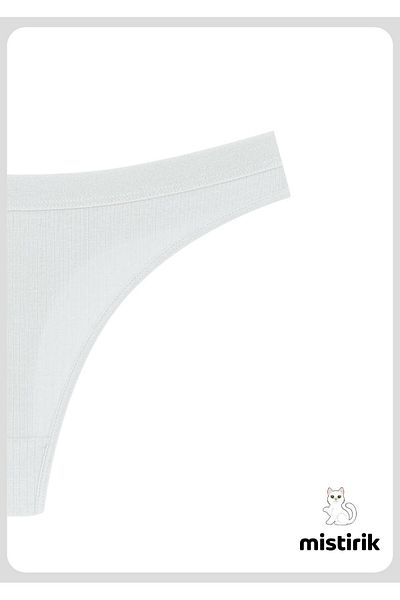 MİSTİRİK Paulo Model Flexible and Soft Corded String Μοντέλο Αθλητικά Σλιπ Λευκό Χρώμα