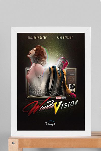 Saturn Pictură înrămată WandaVision - Pictură poster Marvel TV