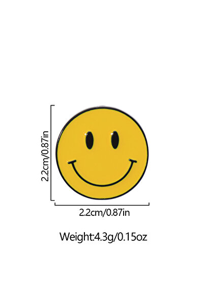 Choice 3 دبابيس كلاسيكية من مجموعة Emote باللون الأصفر عليها تعبيرات مبتسمة و...