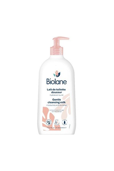 Biolane Gentle Cleansing Milk - To Moisturize & Nourish Baby Skin | 750Ml