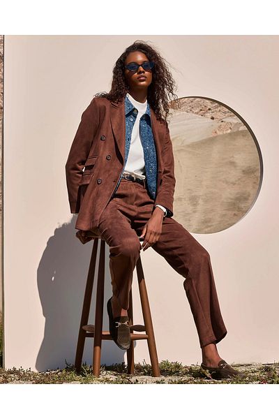 SEÇİL Suede Coffee Jacket - Seçil 1110044