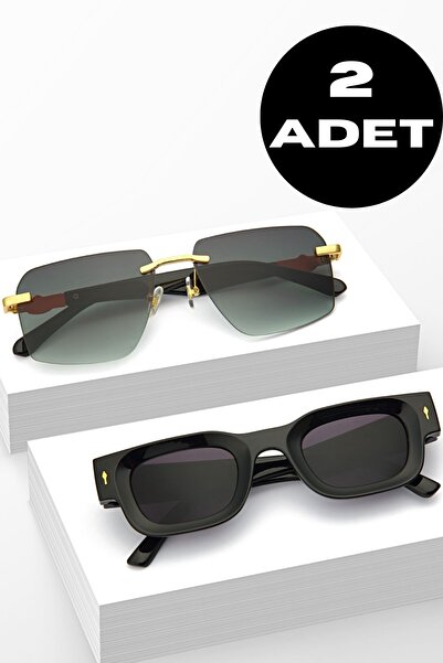 Zzla 2Li Women's Black Green Opportunity Set Sunglasses