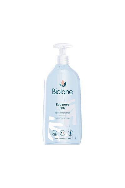 Biolane Pure H2O Cleanser Rinse-Free – For Baby's Face, Body & Diaper Area | 750Ml