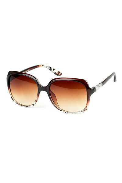 Di Caprio Women's Leopard Uv400 Protected Oval Model Sunglasses