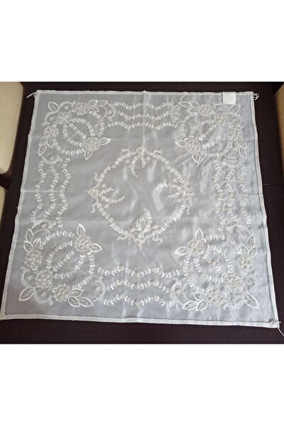 Boncuk ve Çeyiz Dünyası Salon Masa Örtüsü Takımı Elişi 9 Parça