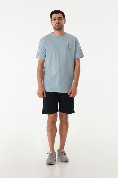 Fulla Moda Tricou cu decolteu cu imprimeu puternic