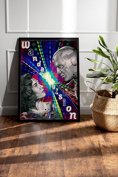 Saturn Wandavision Framed Painting - Marvel Movie Poster Painting
