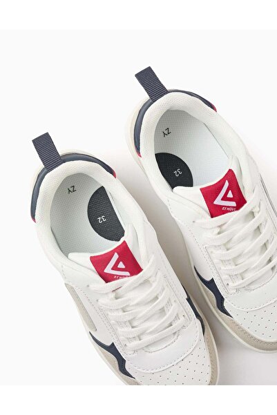 Ziddy Trainers for Boys 'ZY Move', White/Dark Blue