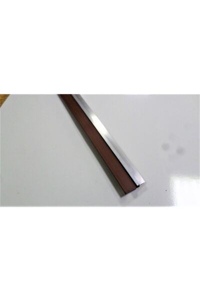 Genel Markalar Kapı Altı Alüminyum Fırça-süpürgelik-tozluk 100cm (ALINDAN MONTAJ) Kahverengi Kauçuk - Kapı Altı - 2