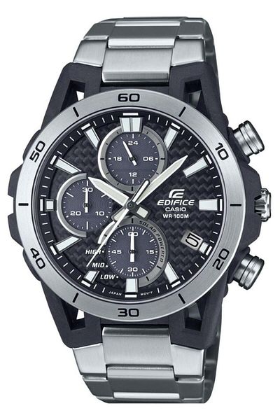 Casio ساعة EDIFICE للرجال تعمل بالطاقة الشمسية كرونوغراف بنظام تعليق - EQS-960D-1AVUDF