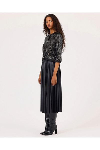 SEÇİL Black Pleated Seçil Skirt - 242610001