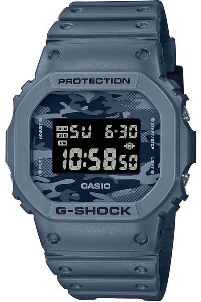 Casio ساعة جي شوك للرجال بتصميم مموه DW-5600CA-2DR