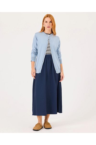 SEÇİL Cardigan tricot cu mânecă lungă cu nasturi cu gâtul rotund