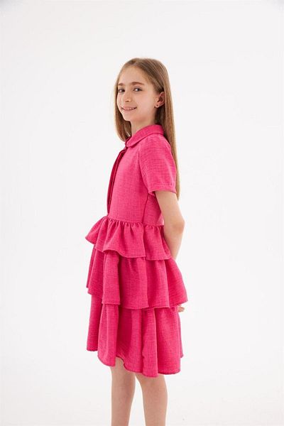 Hilal Akıncı Kids Rochie colorată pentru fete cu fermoar lateral