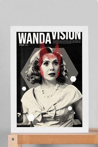 Saturn Pictură înrămată WandaVision - Pictură poster Marvel TV