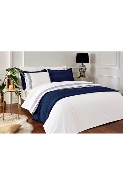 Özdilek Velvet Material Duvet Cover Set with Runnerli Double