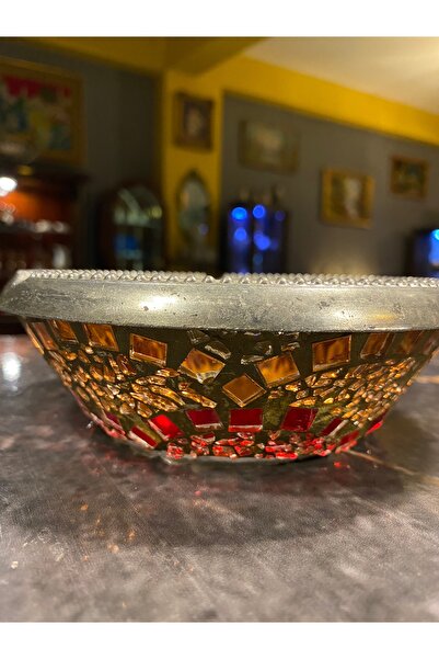 AntikHacı Vintage Çatlatma Cam Kül Tablası