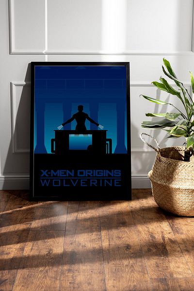 Saturn Ζωγραφική με κορνίζα X-Men Wolverine - Ζωγραφική αφίσας ταινίας Marvel