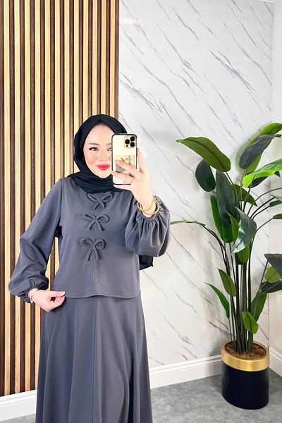 Neşeli Butik Women Dress Blouse Two Piece Set Nms032