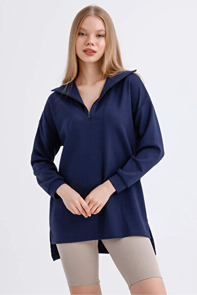 İKLİM LİFE Yarım Fermuar Modal Sweat