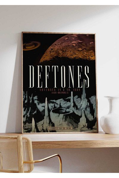 House Gorgeous Poster retro fără rame cu design de concert Deftones