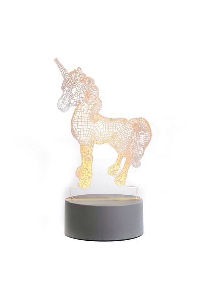 sharpdo Unicorn 3D USB Night Light 4W 5V Led Home Mounted Table Lamp