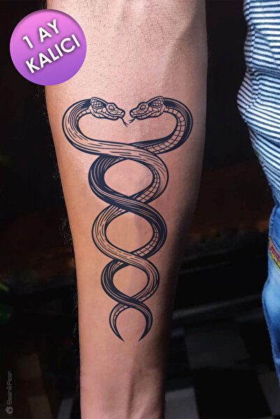 BP Tattoo 1 Ay Kalıcı Tattoo Yılan Dövmesi Snake Tattoo