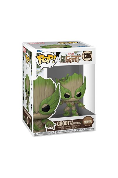 Funko Pop Marvel We are Groot- Groot As Wolverine No:1396 Bobble- Head