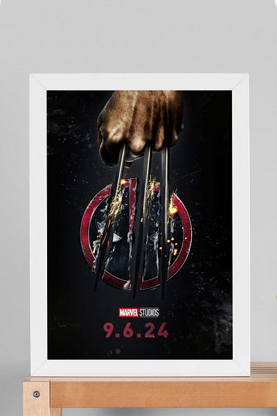Saturn Ζωγραφική με κορνίζα X-Men Deadpool - Ζωγραφική αφίσας ταινίας Marvel