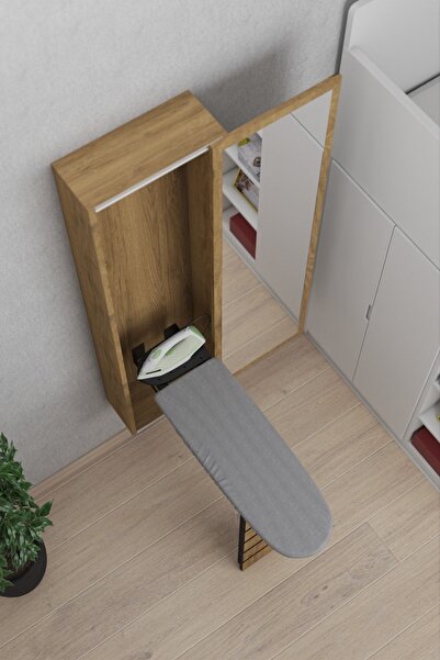 moka park avm Dolaplı Çok Amaçlı Katlanır Ütü Masası Aynalı Ütü Masası Dolabı