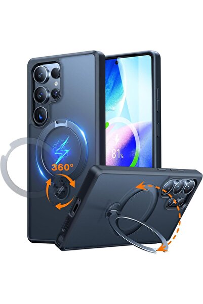 TORRAS جراب مغناطيسي دوار 360 درجة لهاتف S25 Ultra: جراب Magsafe، درجة عسكرية...