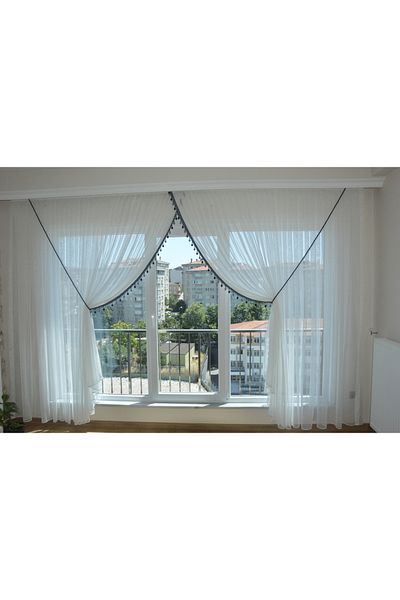 Mexess Premium Draped Bamboo Tulle - No Crease and No Iron, Heavy Gradient - Double Breasted - (1/3 Sik Pillet)