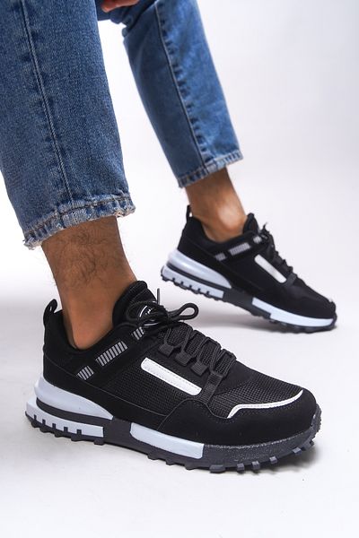 Riccon Clernaith Ανδρικό Sneaker 0012X21 Μαύρο Λευκό