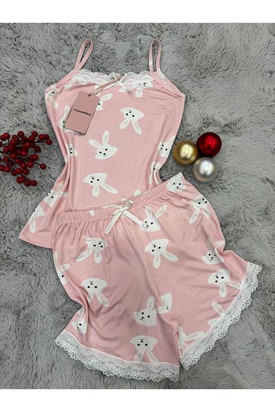 pijamaworld Viscose Soft Fabric Pajama Set with Ip Strap Shorts