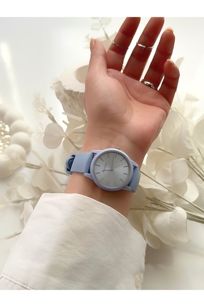 Ferrucci FERRUCCİ-(MAVİ RENK) silikon kordon kadın kol saati