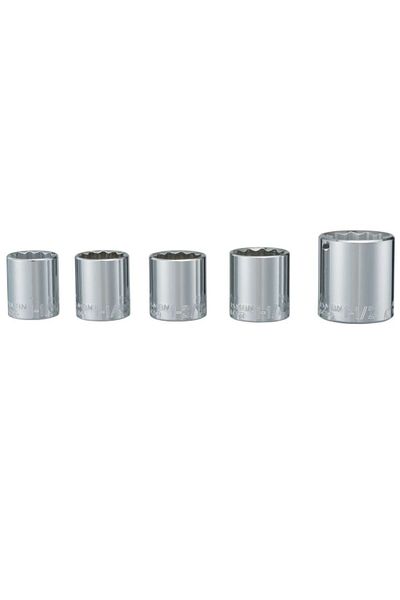 CraftSman 5-Piece Vanadium Steel 12-Point SAE Socket Set 1 and 2inch