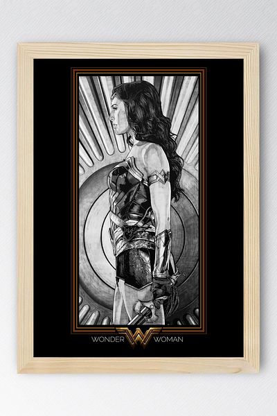 Saturn Επιτραπέζιο με κορνίζα Wonder Woman - Πίνακας αφίσας ταινίας