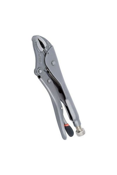 Tactix Chrome-Vanadium Steel Curve Jaw Locking Plier with Control Lock 7inch