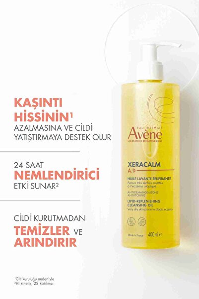Avene XeraCalm A.D.Atopiye Eğilimli Ciltler için Yıkama Yağı 400 ml