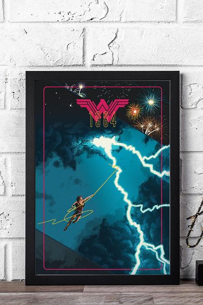 Saturn Επιτραπέζιο με κορνίζα Wonder Woman 1984 - Επιτραπέζια αφίσα ταινίας