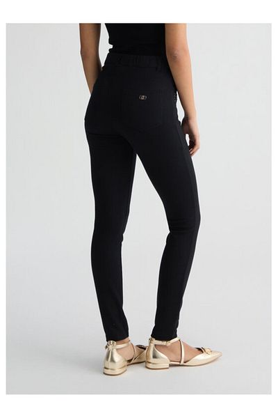 Liu Jo High Waist Stone Women's Pocket Haini with Slim Fit Viscose Blended Jersey and Navy Blue Pants