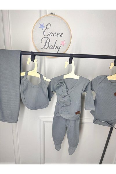 ECCES BB Baby Set - 7-Piece Hospital Discharge Set Overalls Set